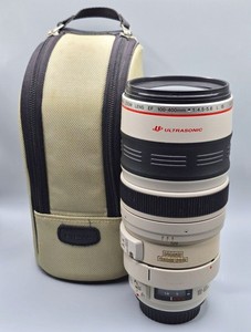 Canon EF 100-400mm f/4.5-5.6 L IS USM Zoom Lens w/ Hood Caps Case