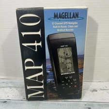 Vintage Magellan MAP 410 Personal Navigator GPS Handheld Tested And Works