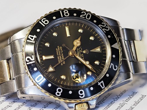 Rolex GMT-Master Ref. 1675/3 Black Nipple Dial 7836 Bracelet 1978 - Foto 5 di 13