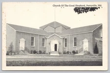 Vintage Church of the Good Shepherd Perryville Maryland MD Postcard
