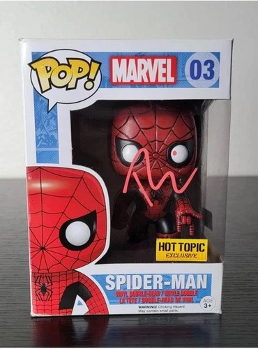 🔥Funko Pop! Marvel: Spider-Man #03 Signed By Tobey Maguire W/COA & Protector!🔥
