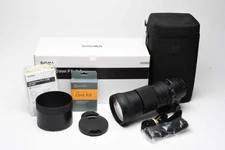 Sigma AF 150-600mm f5-6.3 Contemporary w/hood, case, Mint- Canon EF *Read