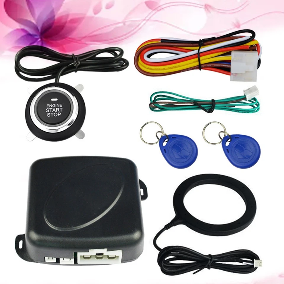  12 V Car Alarm Anti Theft Lock Start Push Button System Keyless Entry - Image 2 of 4