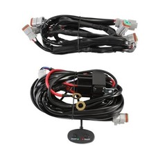 Wiring Harness Kit for 8 LED Pod Lights 50A Fuse and 60A Relay 3 PIN DT Plug