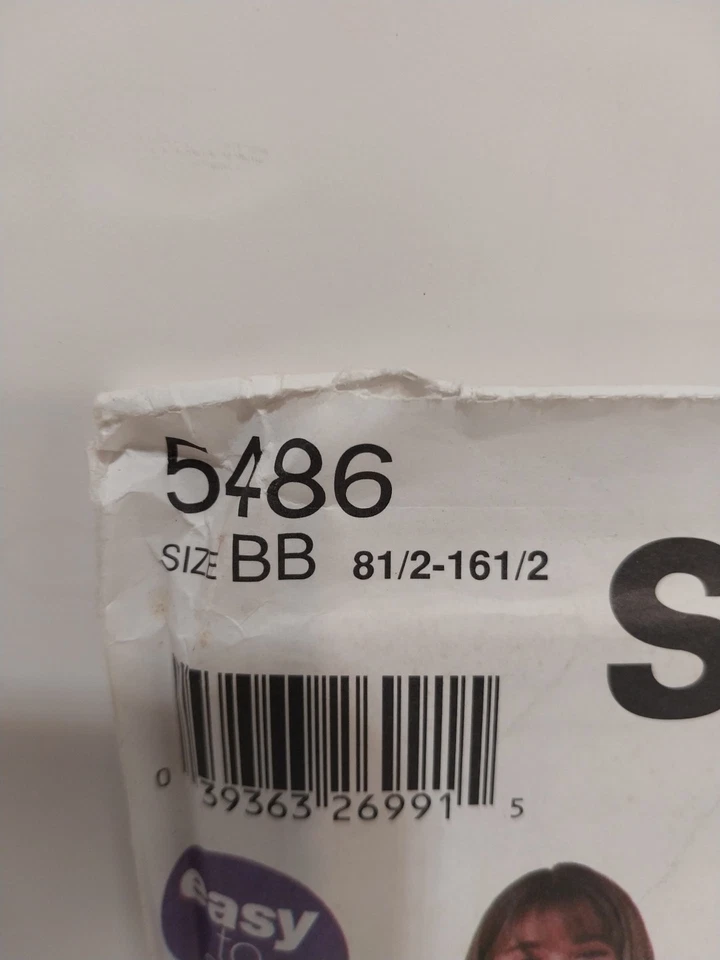 Simplicity 5486 Jacket Vest Top Pants 8 1/2-16 1/2 Girls Easy Sew Wright Uncut - Image 2 of 4