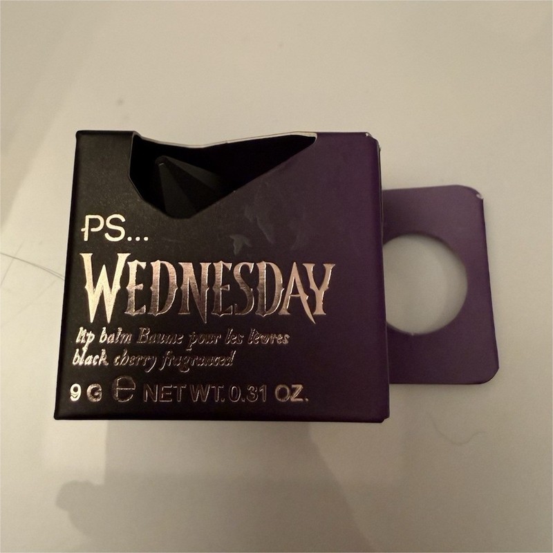 Primark PS... Wednesday Black Cherry Lip Balm 0.31 oz Vegan Cruelty-Free