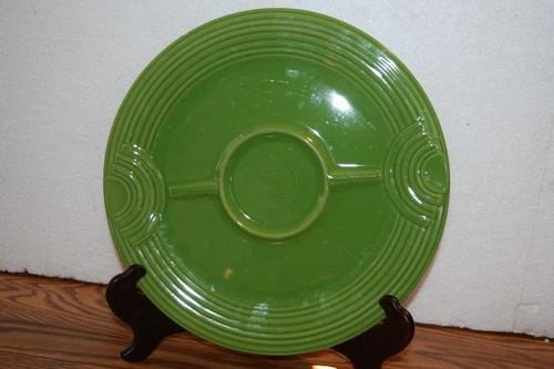 FIESTA Ware Chip & Dip HOSTESS TRAY HOMER LAUGHLIN SHAMROCK