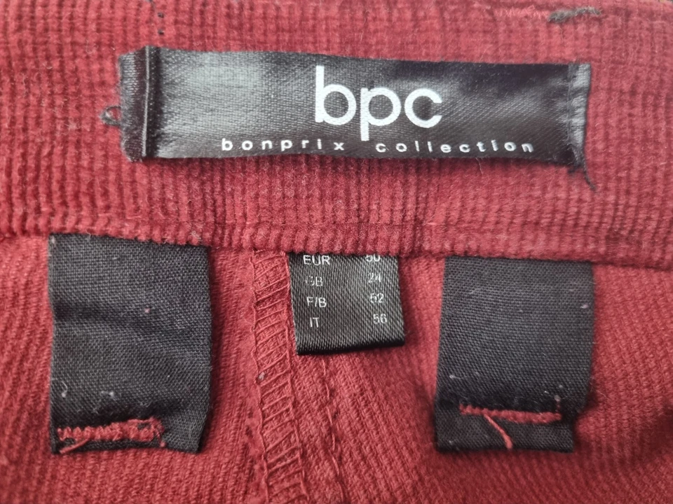 große Größe * Cord Hose CORDHOSE bordeaux *bpc * Gr.50 - Bild 4 von 4