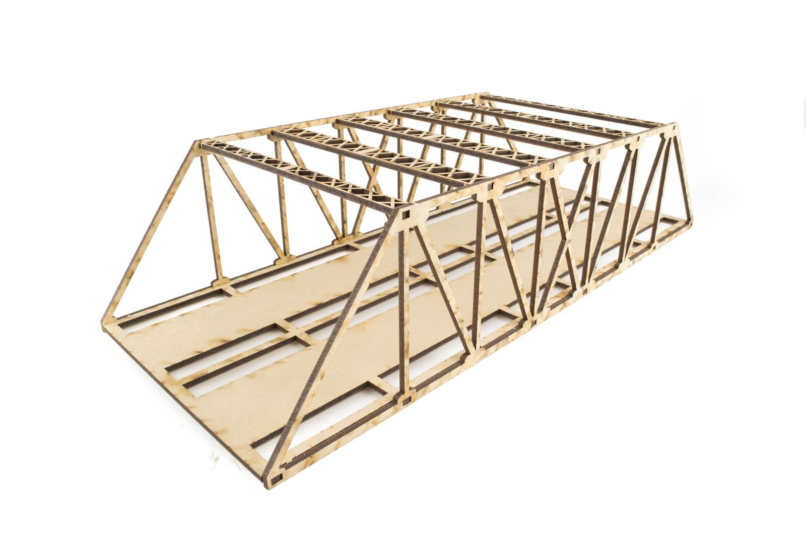 Double Track Low-Detail MDF Girder Bridge 450mm – OO/HO Model Railway
