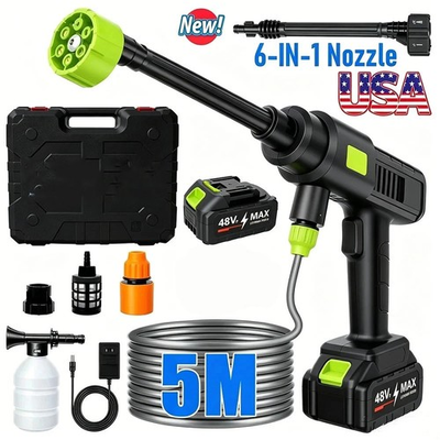 #ad Cordless Electric High Pressure Water Spray Gun Portable Car Washer Cleaner Tool $30.99