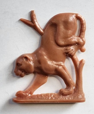 1953 Cracker Jack Toy Prize Alphabet Animal Stand Up Jaguar NOSCO  