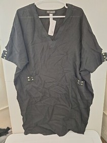 Lise Charmel Eclat Rock Long Kaftan Women's Small Black NWT ASB6670