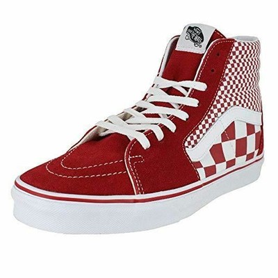 vans mix checker red