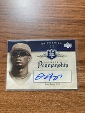 2007 UD Premier Penmanship Jose Reyes Autograph (1/3) Mets