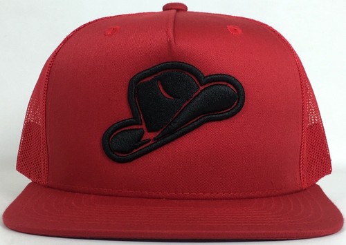 Sombrero/Cowboy Hat Red/Black Trucker 