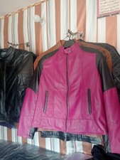 ''Ladies Vintage Biker Style Feminine TAN Washed Designer Real Leather Jacket''