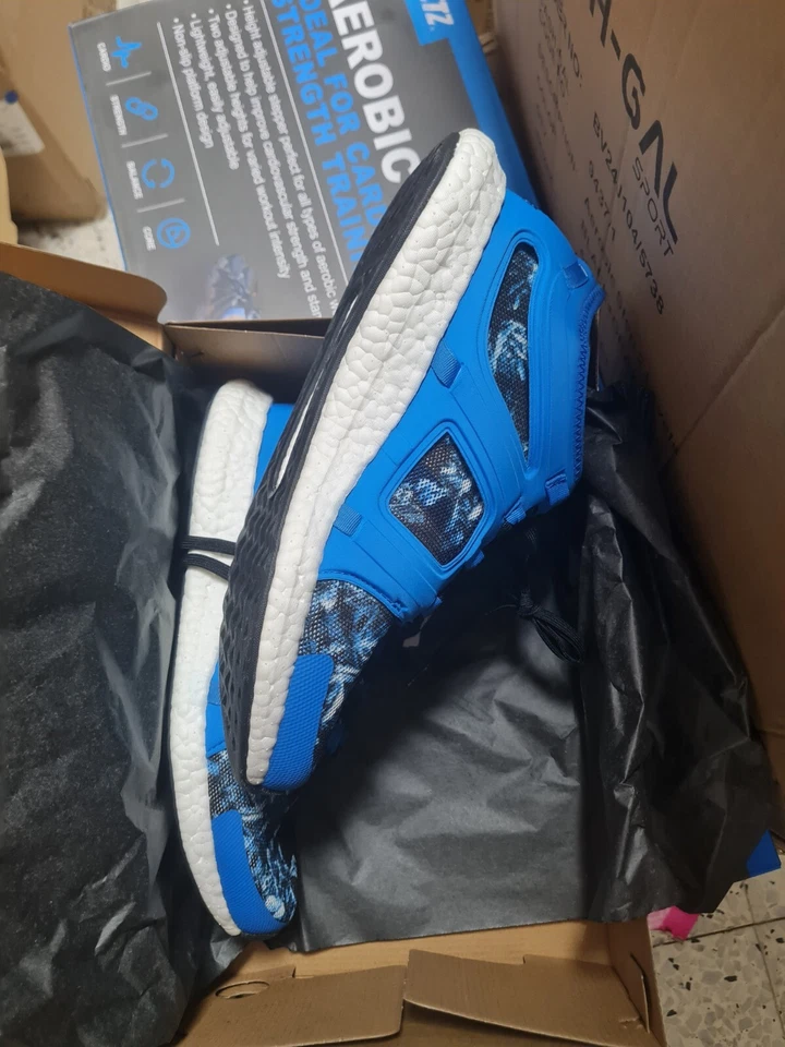 New Adidas CC Rocket S74467 Men's Athletic Running Shoes US Size 8 Blue - Image 3 of 4