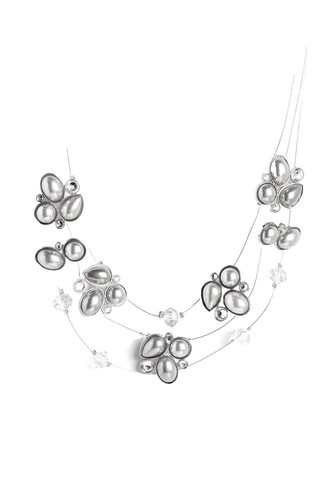 paparazzi put on your party dress silver Paparazzi Put On Your Party Dress Silver Necklace - New
