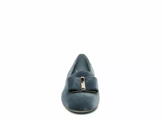 SALVATORE FERRAGAMO Sarno Women s 725068 Steel Blue Flats Size 5 D MSRP 695