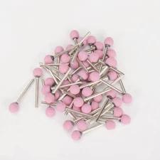 50Pcs Abrasive Mounted Stone Ceramic Grinding Head Rotary Tools With 3mm Shank