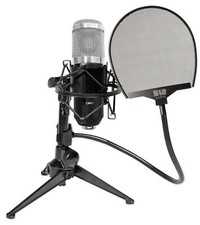Rockville RCM01 Studio Recording Condenser Microphone Shockmount Stand Filter