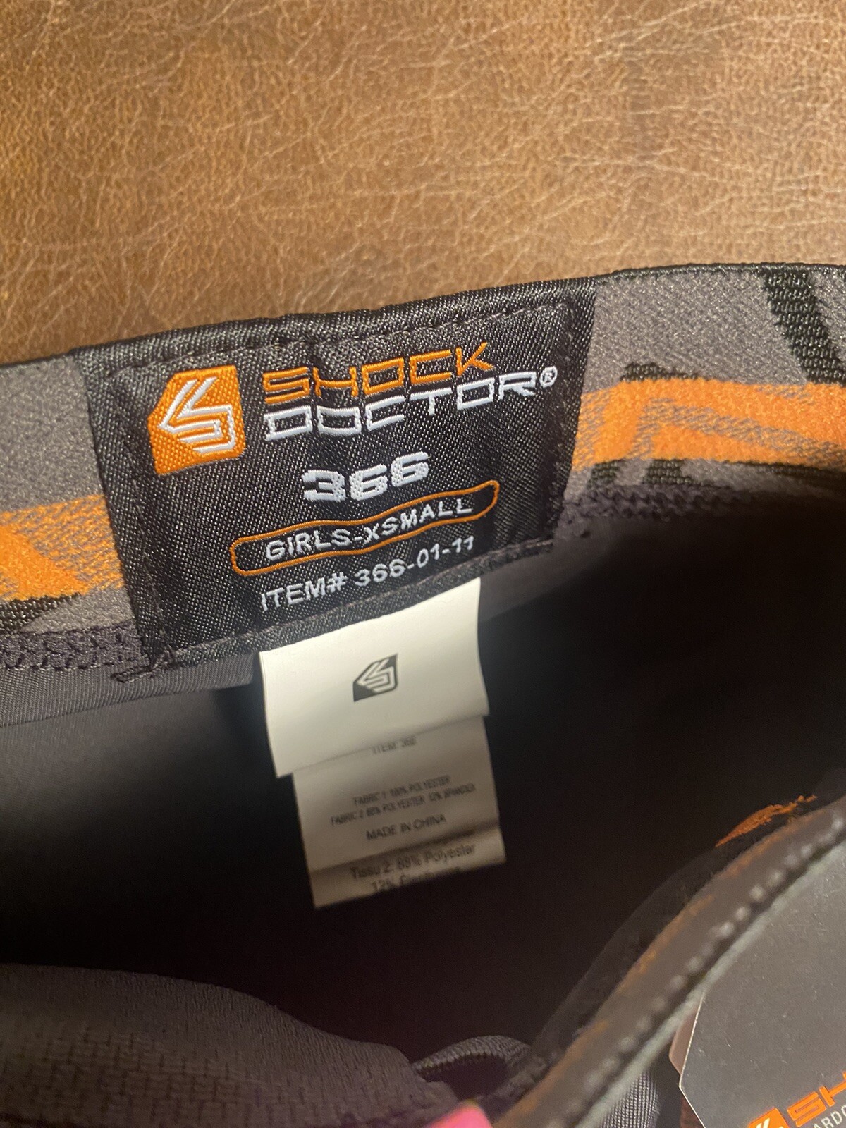 Shock Doctor Girl's Core Hockey Compression Shorts Pelvic Protector Cup XSmall.