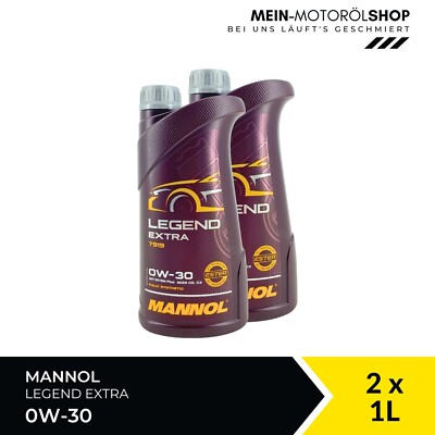 Mannol Legend Extra 0W-30 Peugeot Opel MB 229.61 ACEA C3 2x1 Liter = 2 Liter