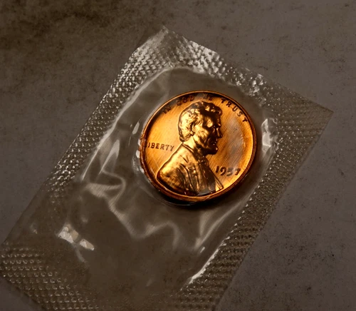 1957 Lincoln Wheat Cent Penny * Gem Proof Red * SEALED IN MINT CELLO * XXW122