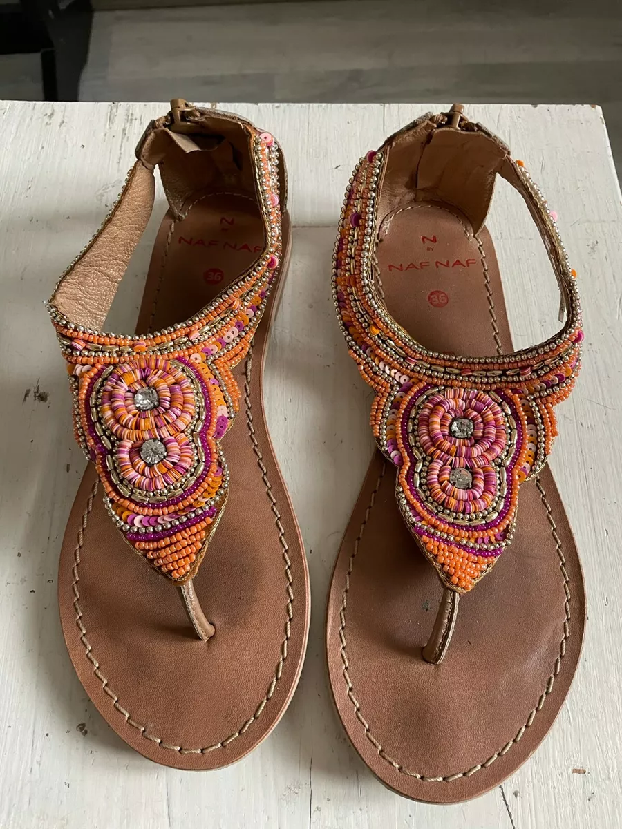 Sandales avec perles hotsell