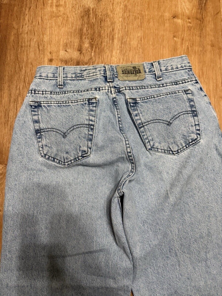 [極美品]90s LEVI'S SILVER TAB Relaxed 34×30 90's Deadstock Levi's silver Tab ' BAGGY ' Black Denim Pants
