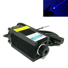 405nm 300mW Purple Violet/Blue Dot Laser Diode Module Carving w 12V AC Adapter