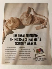 1992 Fruit Of The Loom Bra Vintage Print Ad pa24