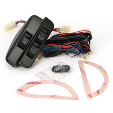 Universal 3 Rocker Switch Kit Door Lock Power Windows 12v For Front Two Doors Universal 3 Rocker Switch Kit Door Lock Power Windows 12v For Front Two Doors