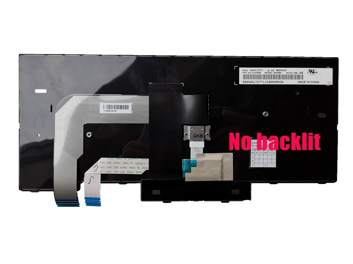 Teclado Español para Lenovo ThinkPad T470/T480/A475/A485 01AX415