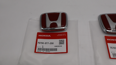Honda Integra DC2 Type R Front Rear Emblem Set Genuine 75700-ST7