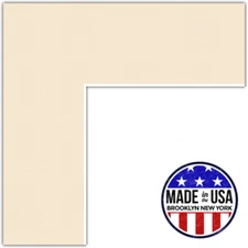 ArtToFrames Custom Ivory Alabaster Picture Photo Frame Mat Matting Board