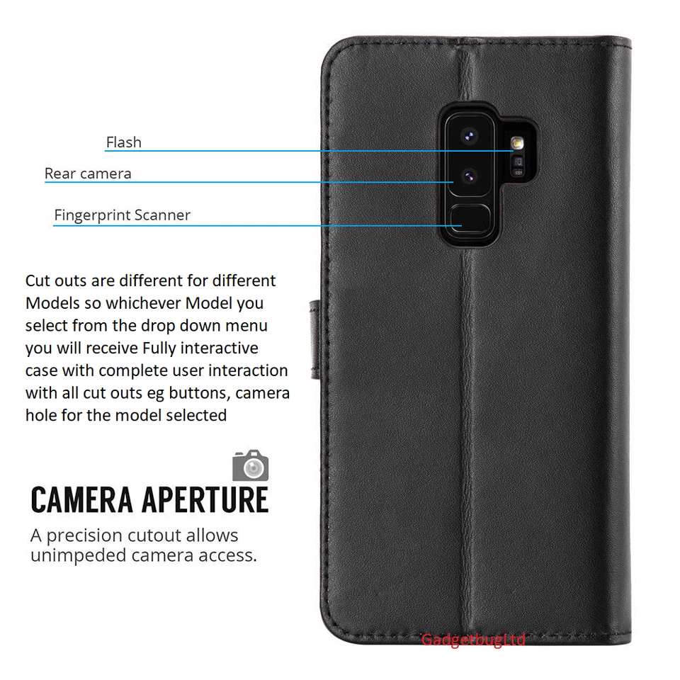 Luxury Pu Leather Case For NOKIA Flip Wallet Cover ShockProof - Image 4 of 4