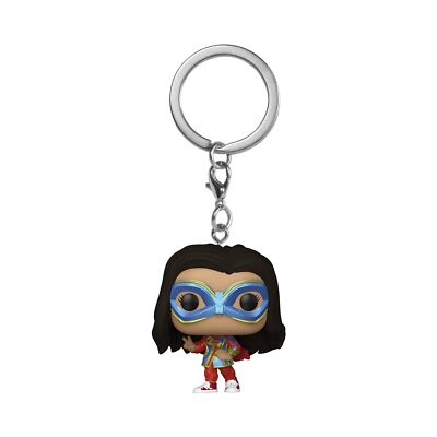 Funko POP! Schlüsselanhänger: Ms. Marvel Neuheit Keyring - Sammelfigur Minifigur - Stoc