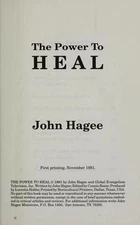 POWER TO HEAL - 9781569080085, John Hagee, paperback