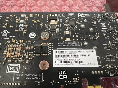 HP NVIDIA Quadro T1000 8GB GDDR6 Graphics Card N02454-001 N02796