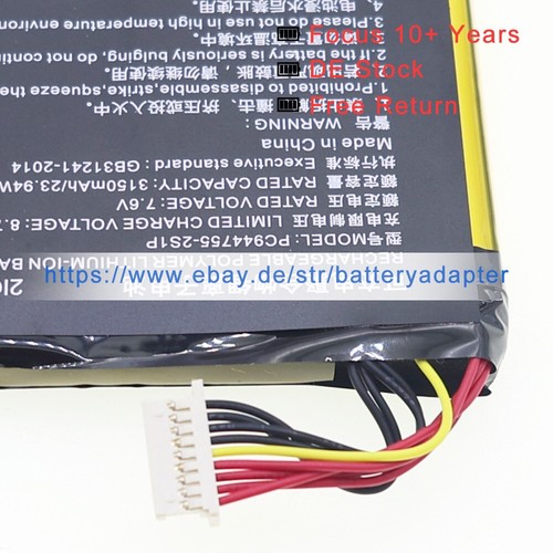 Original neu PC944755-2S1P Akku batterie für TOPDON ArtiDiag800BT 7.6V 3150mAh - Afbeelding 4 van 6