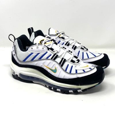 New Nike Air Max 98 Shoes Mens 6 White Teal Bv09 102 Defect Ebay