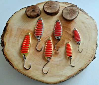 Trout Spoon. Forelln Blinker. 10g-2g.Raubfisch Blinker.1St.Farbe "Gold","Silber" - Bild 1 von 3