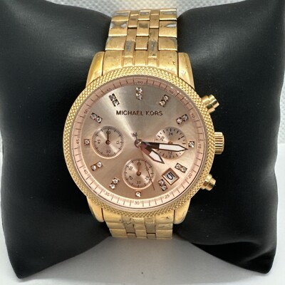 Michael Kors Ritz MK6077 Women\'s Rose Gold Analog Dial Quartz Wrist Watch JNA253 Michael Kors Ritz MK6077 Women main image 2