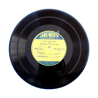 FOY WILLING (Country) ''I Still Do / Remember Me'' (E) 8'' LANG-WORTH WES-22 [33]