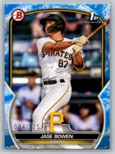 2023 Bowman #BP-146 Jase Bowen Blue Pattern 084/125
