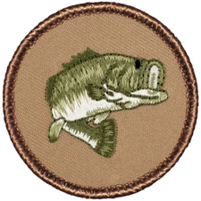 Bass Patrol Patch - 2" Round Embroidered Patch