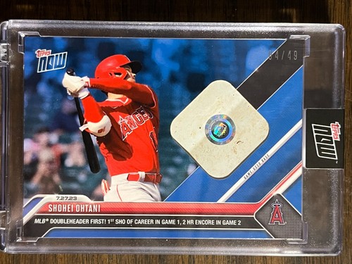 2023 Topps Now #625C Shohei Ohtani Los Angeles Angels BASE RELIC 04/49 BLUE