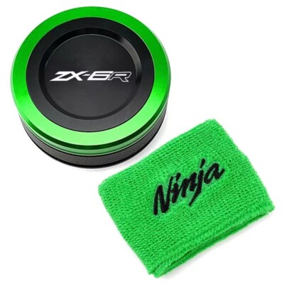 For Kawasaki ZX6R ZX-6R Front Brake Fluid Reservoir Cover Brake