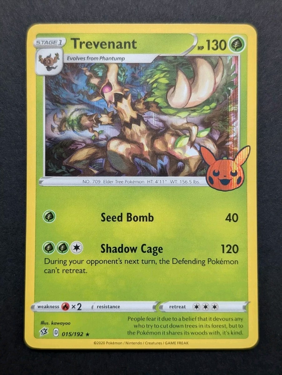 👻🔥Pokémon Card Trevenant 015/192 Holo Rare NM Trick or Trade Halloween🧟🔥